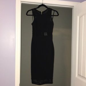 NTW Express Black Cutout Dress